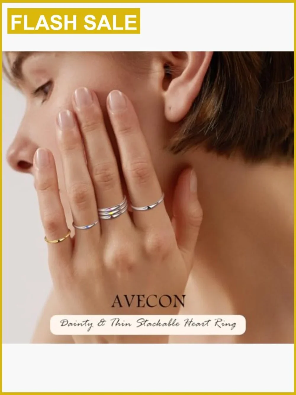Sterling Silver Heart Ring, Ultra Thin Wedding Band, Hypoallergenic Stackable